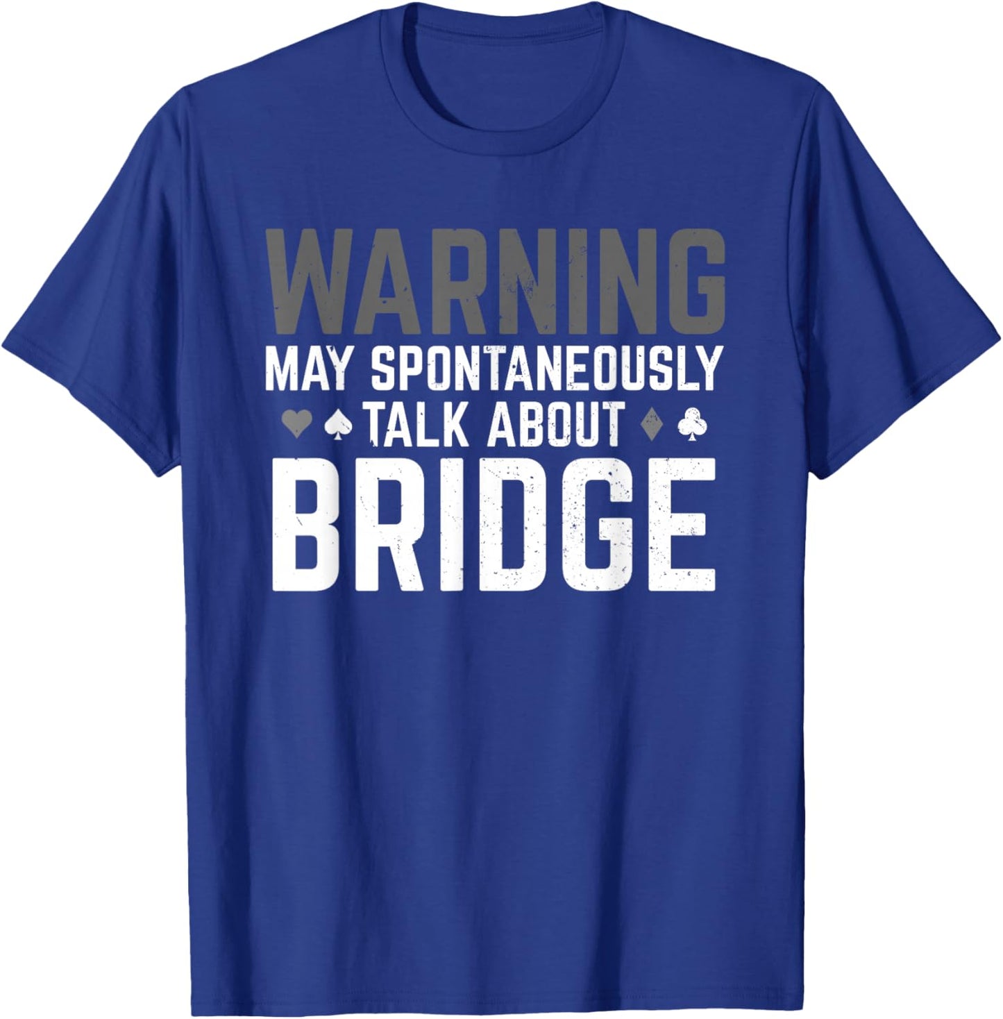 Funny Bridge Design Women Card Game Bridge Player T-Shirt - T-Shirt | Royal