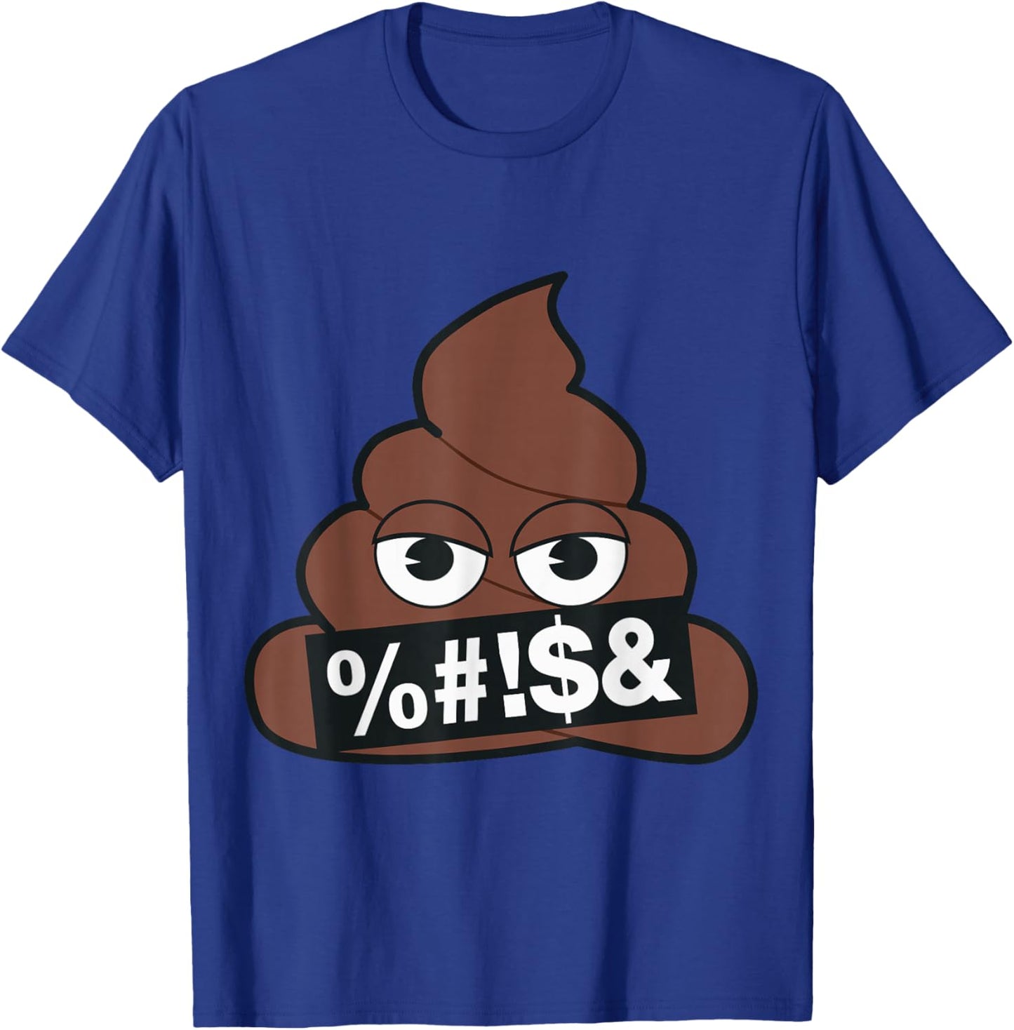 Official Emoji Poop Censored Yellow Smile Face T-Shirt - T-Shirt | Royal