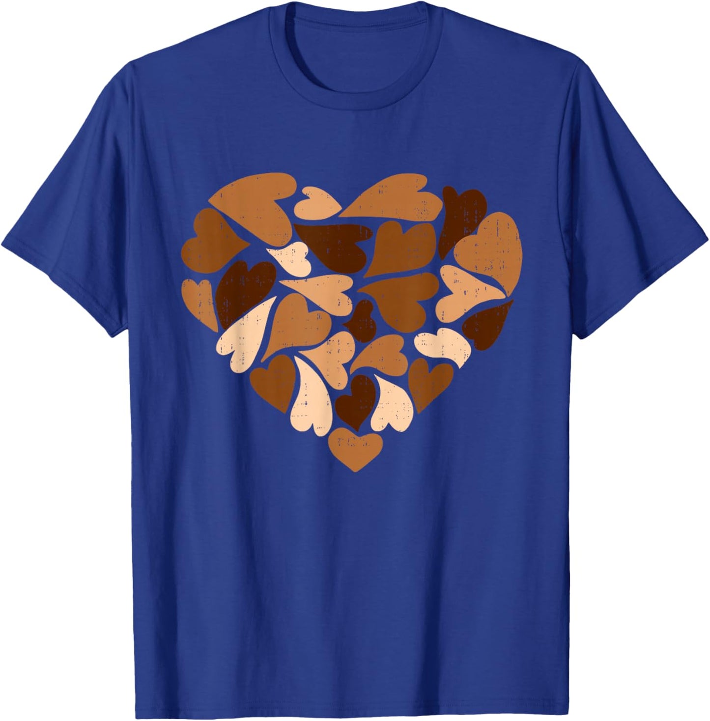 Black History Month Heart Melanin African Girls Kids T-Shirt - T-Shirt | Royal