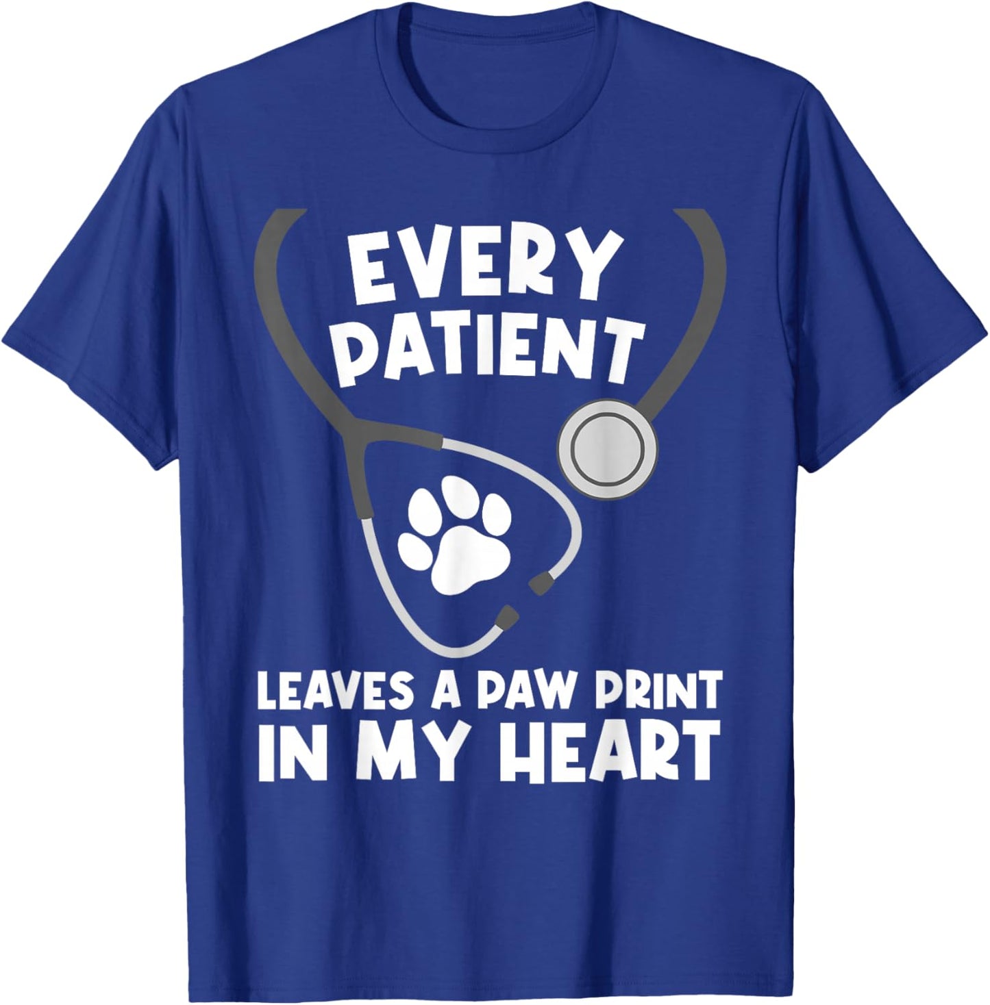 Veterinarian Art Women Vet Tech Veterinary Assistant T-Shirt - T-Shirt | Royal
