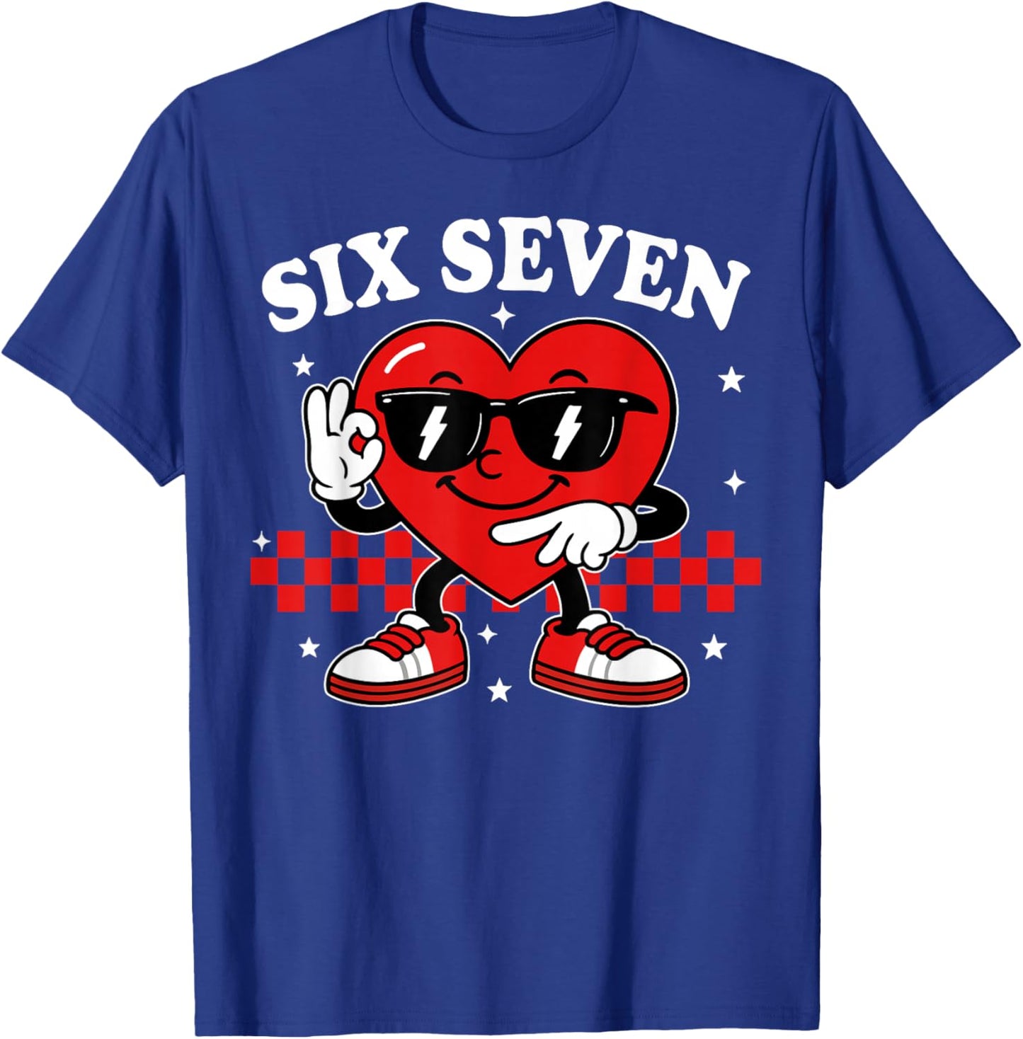 67 Valentine Heart Six Seven 6 7 Meme Valentines Day Kids T-Shirt - T-Shirt | Royal