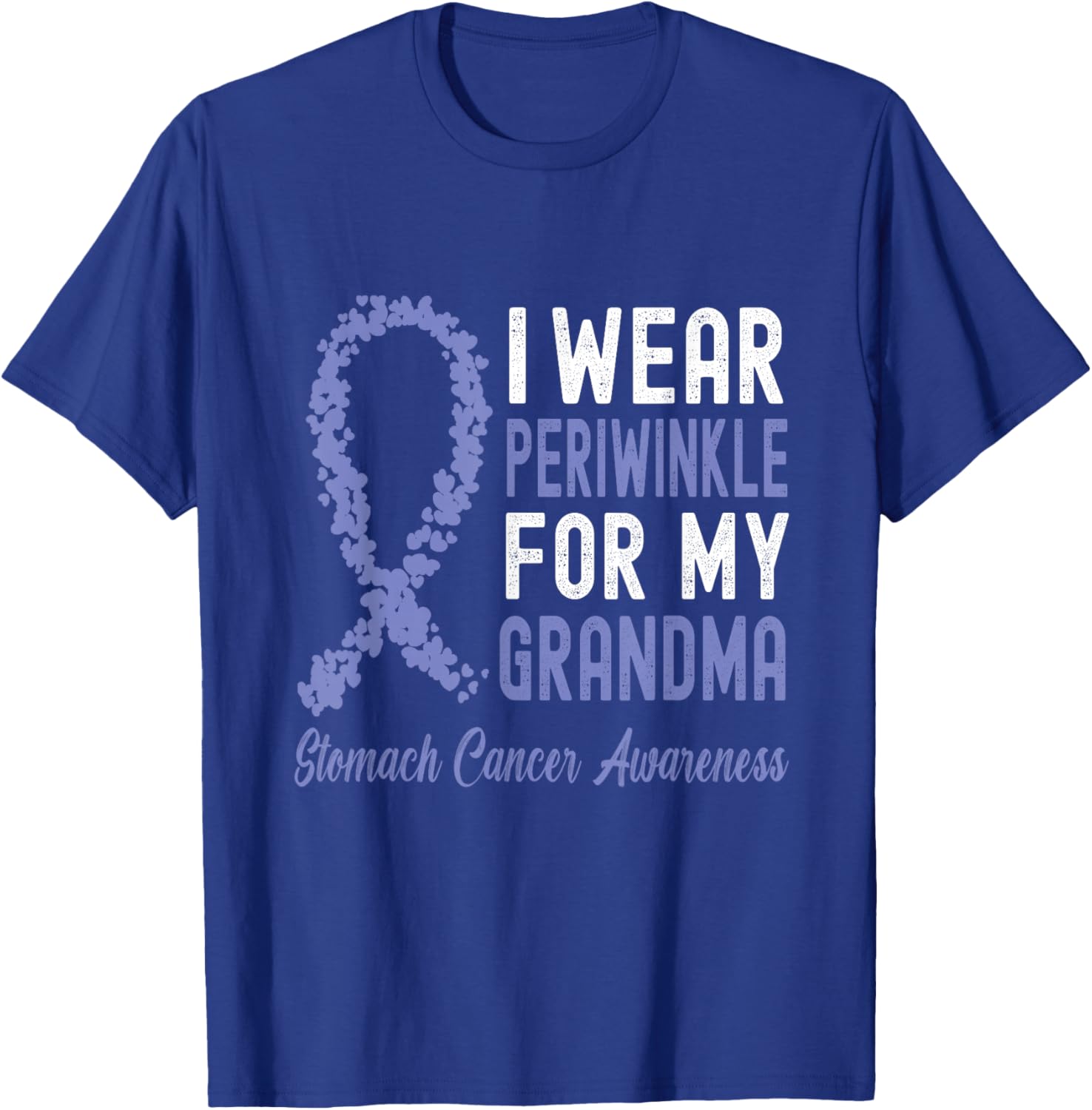 I Wear Periwinkle for My Grandma Stomach Cancer Awareness T-Shirt - T-Shirt | Royal