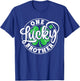 One Lucky Brother Funny St Patrick's Day Shamrocks T-Shirt - T-Shirt | Royal