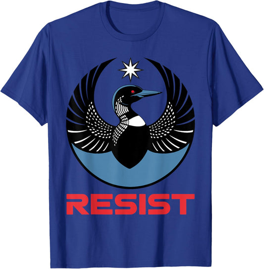 Resist Minnesota Rebel New State Flag Women Men T-Shirt - T-Shirt | Royal