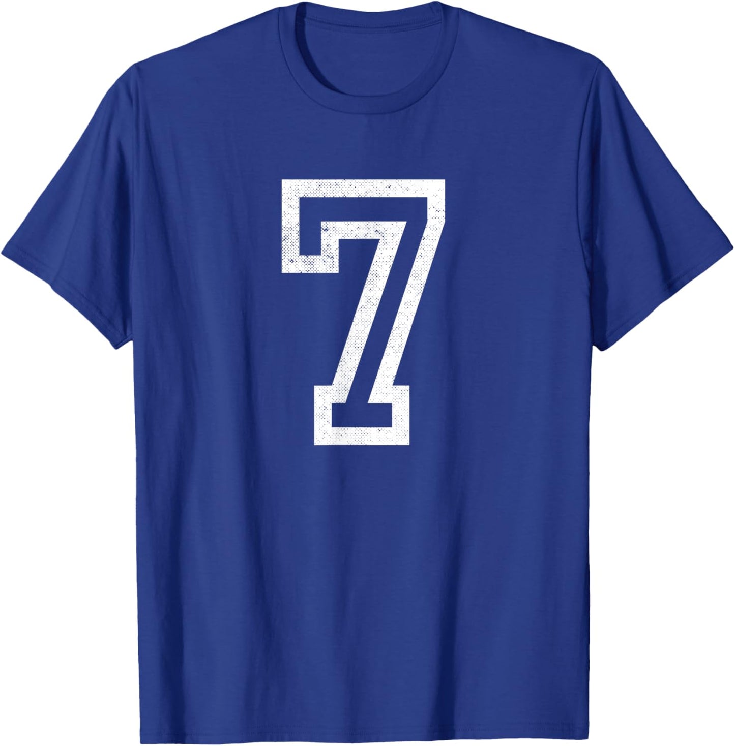 Number 7 Seven Funny Trendy Gen Alpha Meme Slang Boys Girls T-Shirt - T-Shirt | Royal