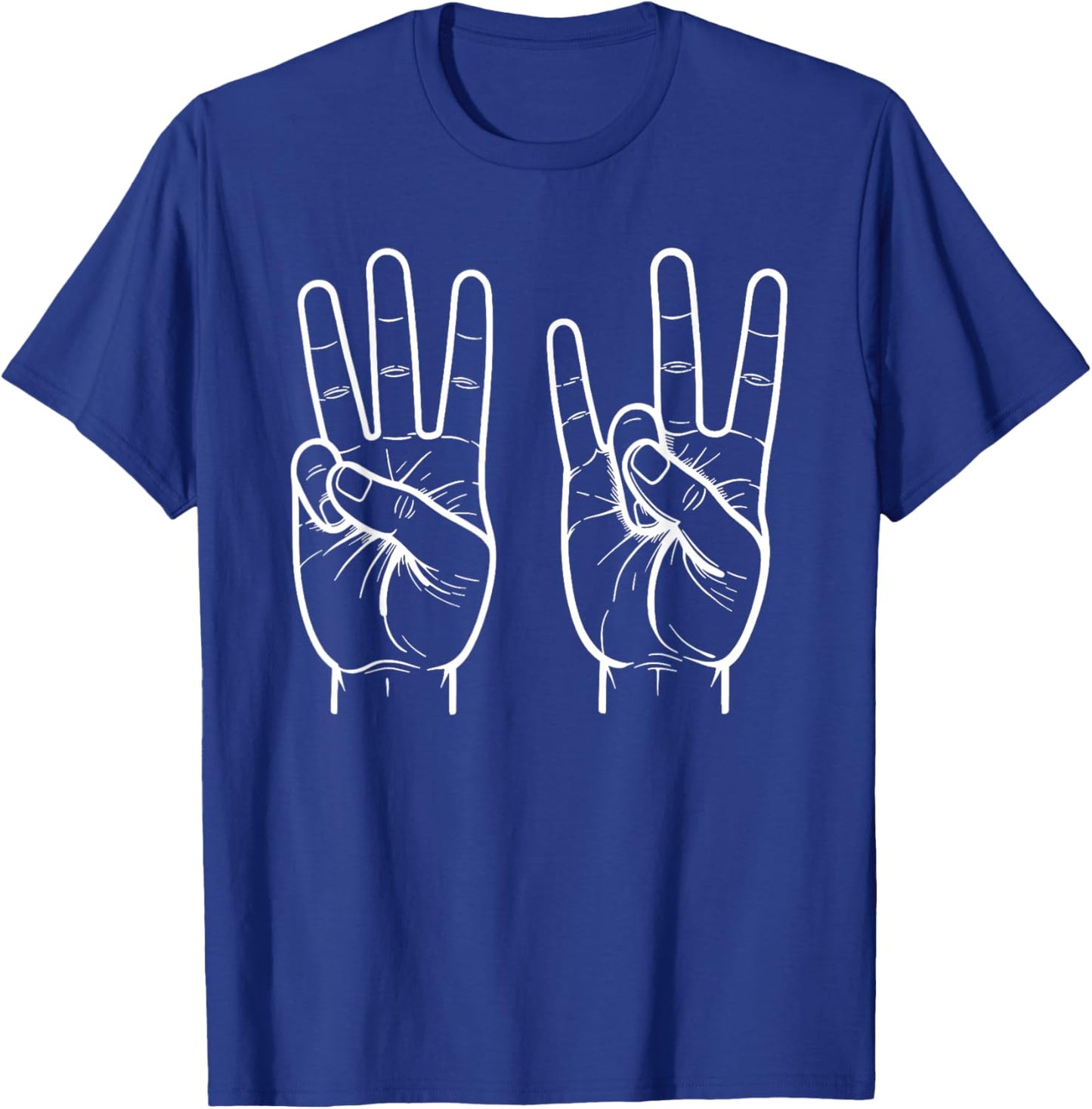 ASL Sign Language Funny 6 7 Meme Six Seven Slang 6 7 Hands T-Shirt - T-Shirt | Royal