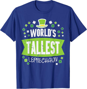 St Patricks Day Worlds Tallest Leprechaun Saint Paddys Men T-Shirt - T-Shirt | Royal