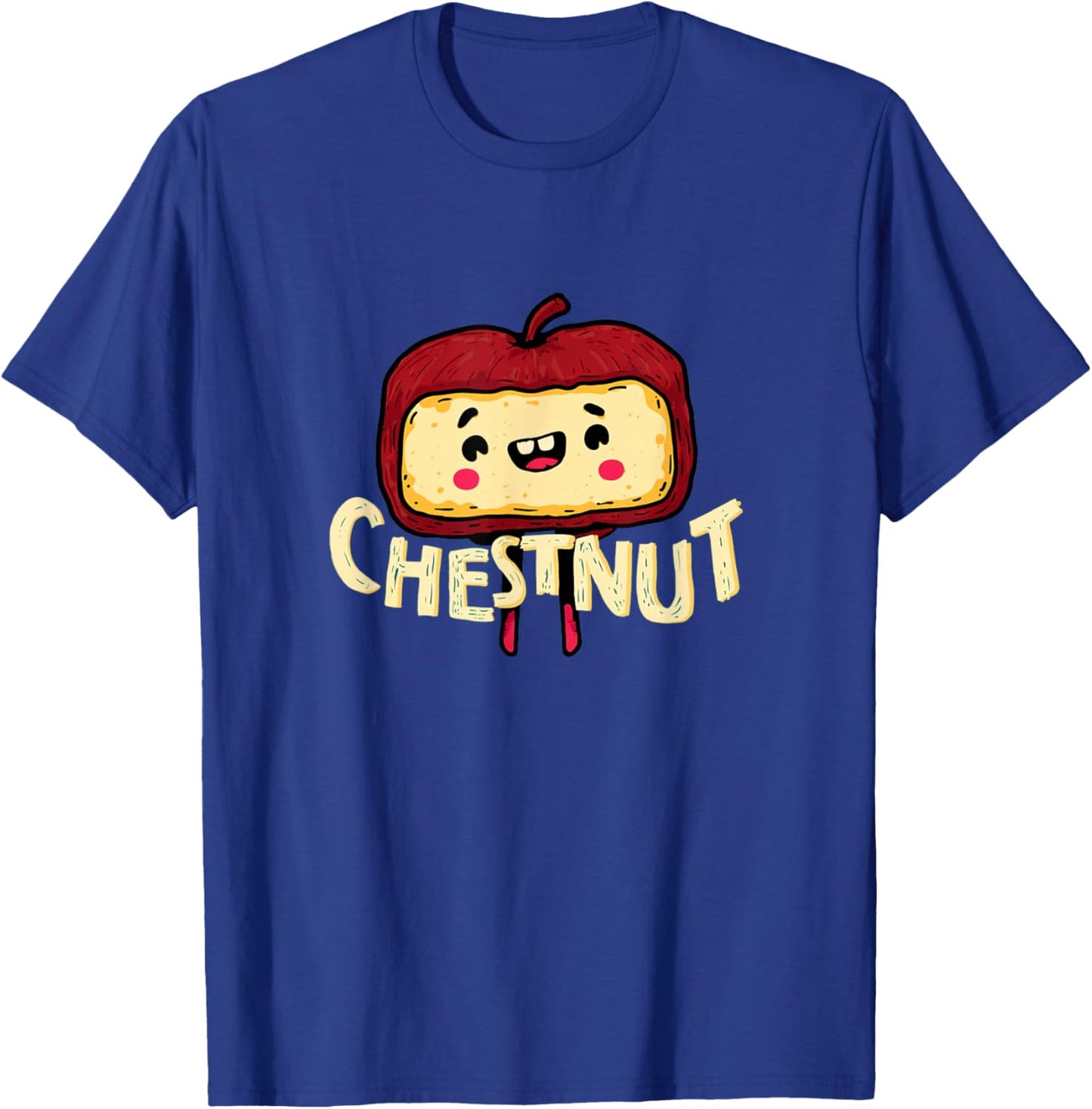 Funny Cartoon Chestnut Costume for Boys and Girls T-Shirt - T-Shirt | Royal