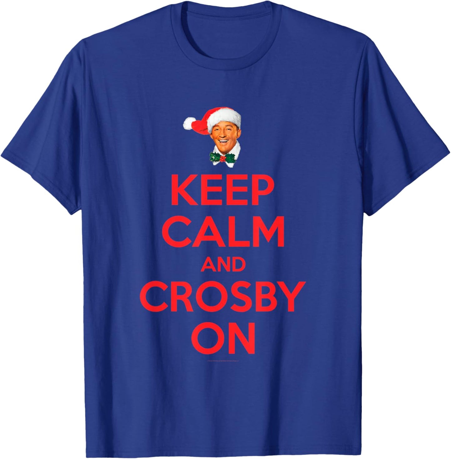 Official Bing Crosby Keep Calm and Crosby On Music T-Shirt - T-Shirt | Royal