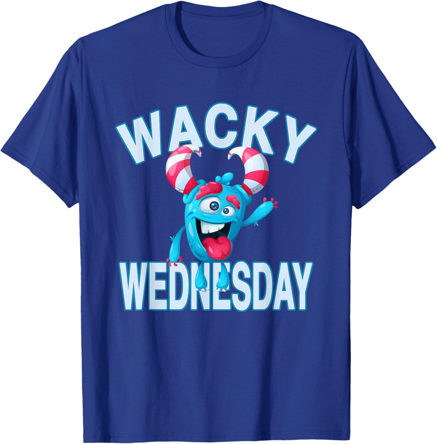 Wacky Wednesday Kids and Teachers | Mismatch Day Spirit Week T-Shirt - T-Shirt | Royal