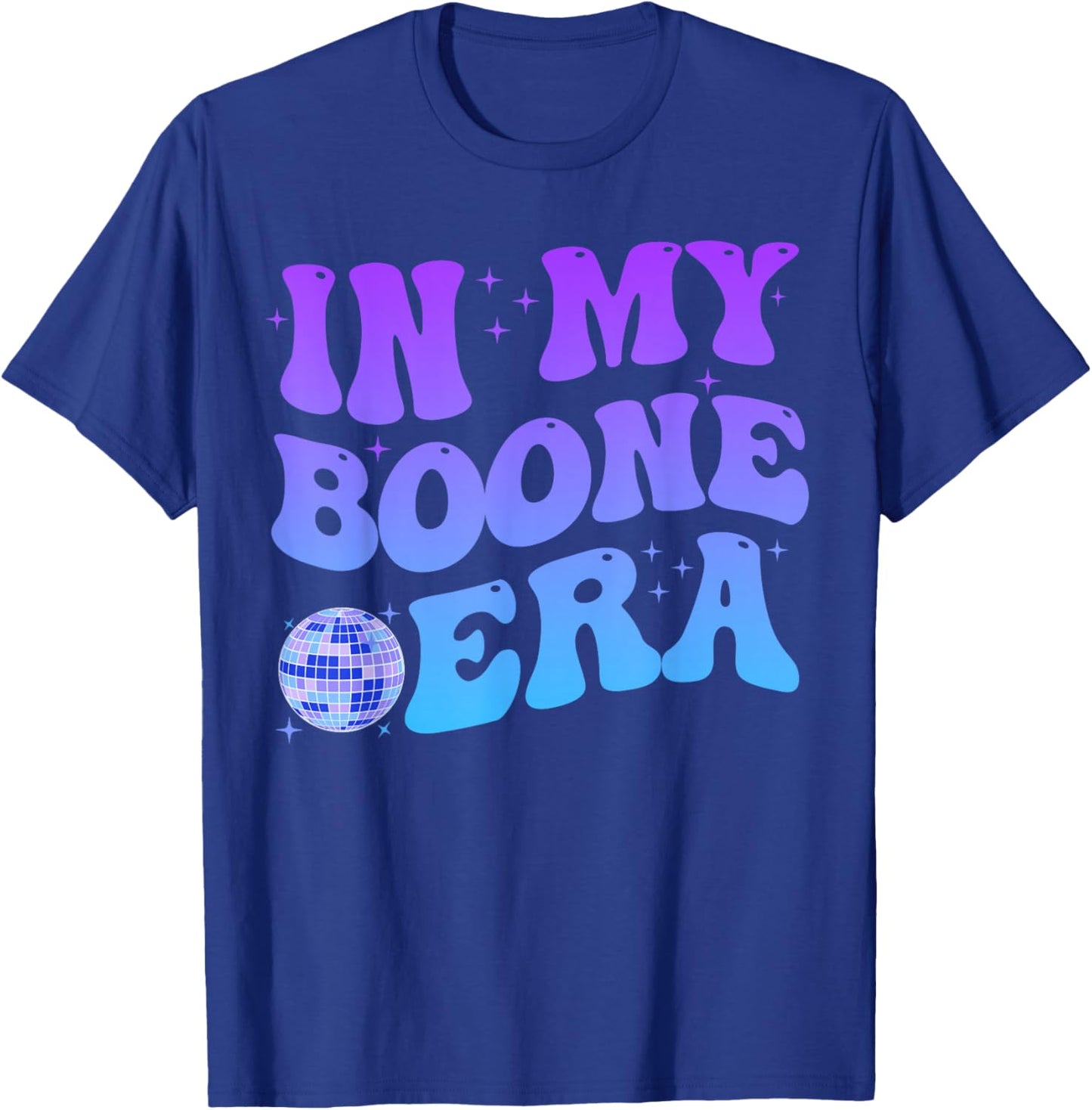 in My Boone Era Funny Boone Heart Men Women Kids Groovy T-Shirt - T-Shirt | Royal