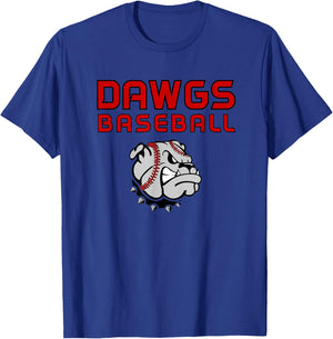 Dawgs Baseball Red T-Shirt - T-Shirt | Royal