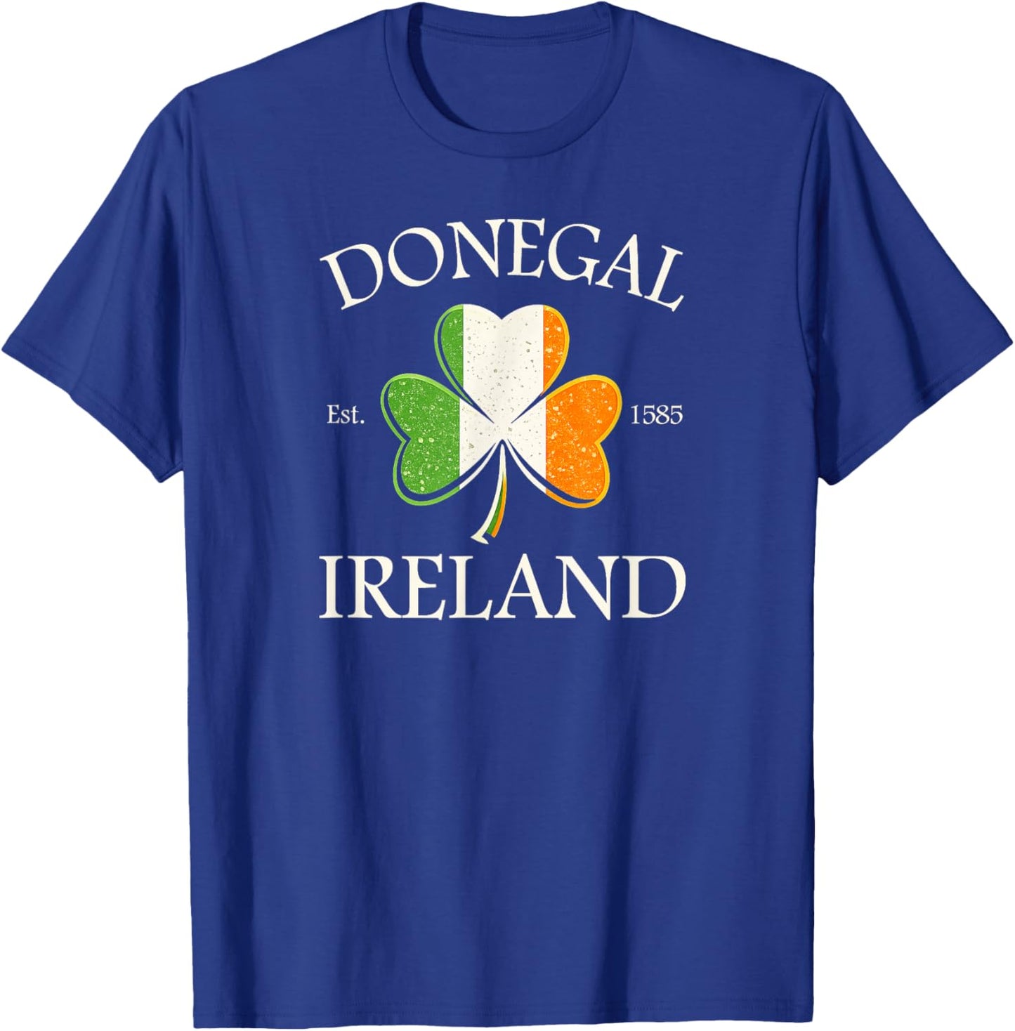 Donegal Ireland Est 1585 Shamrock St. Patrick’s Day T-Shirt - T-Shirt | Royal