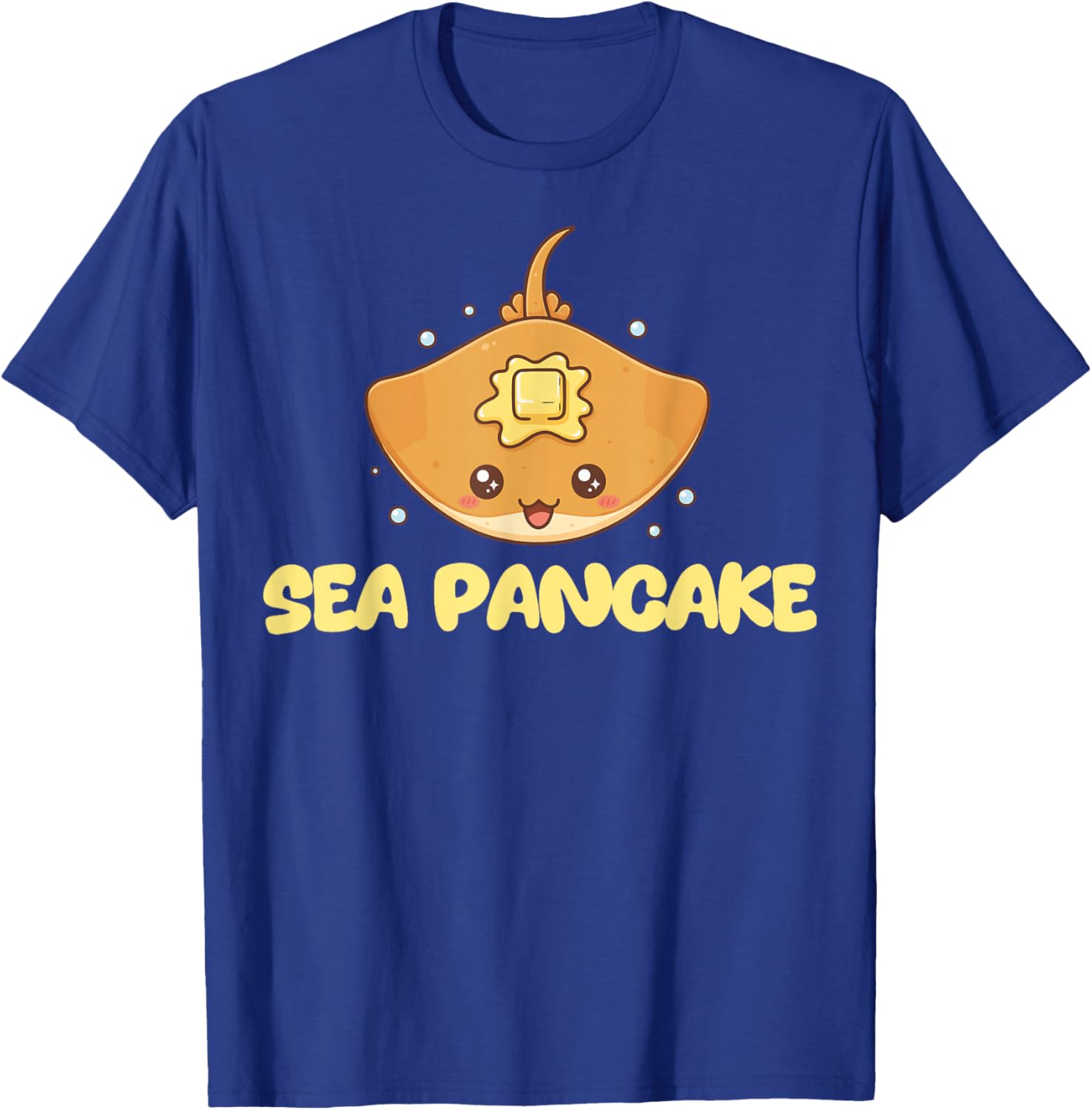 Sea Pancake Stingray Mantaray Cute T-Shirt - T-Shirt | Royal