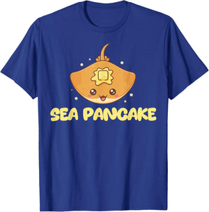 Sea Pancake Stingray Mantaray Cute T-Shirt - T-Shirt | Royal