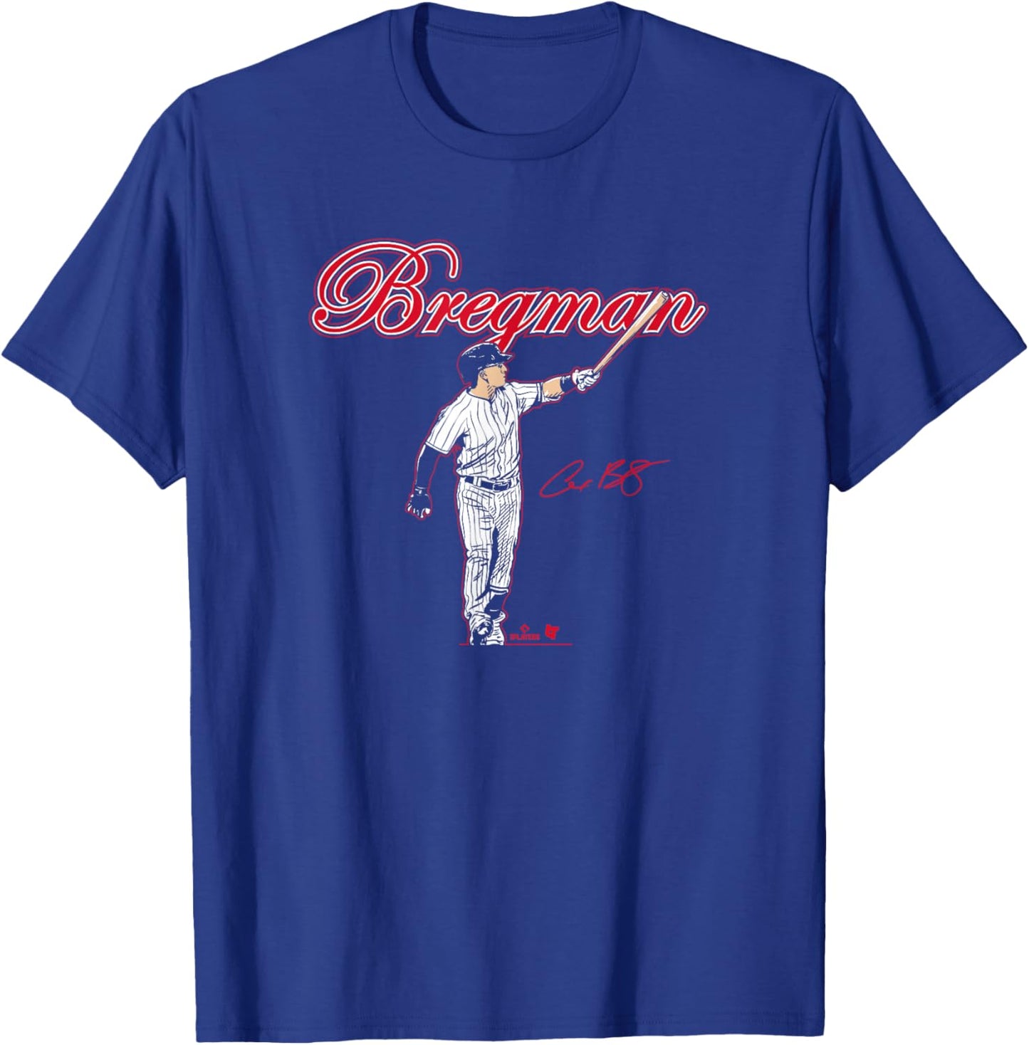 Alex Bregman - Slugger Swing - Chicago Baseball T-Shirt - T-Shirt | Royal
