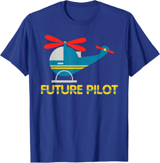 Funny Helicopter Pilot Art Women Flying Helicopter T-Shirt - T-Shirt | Royal