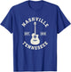 USA Nashville Tennessee Acoustic Guitar - American Roots T-Shirt - T-Shirt | Royal