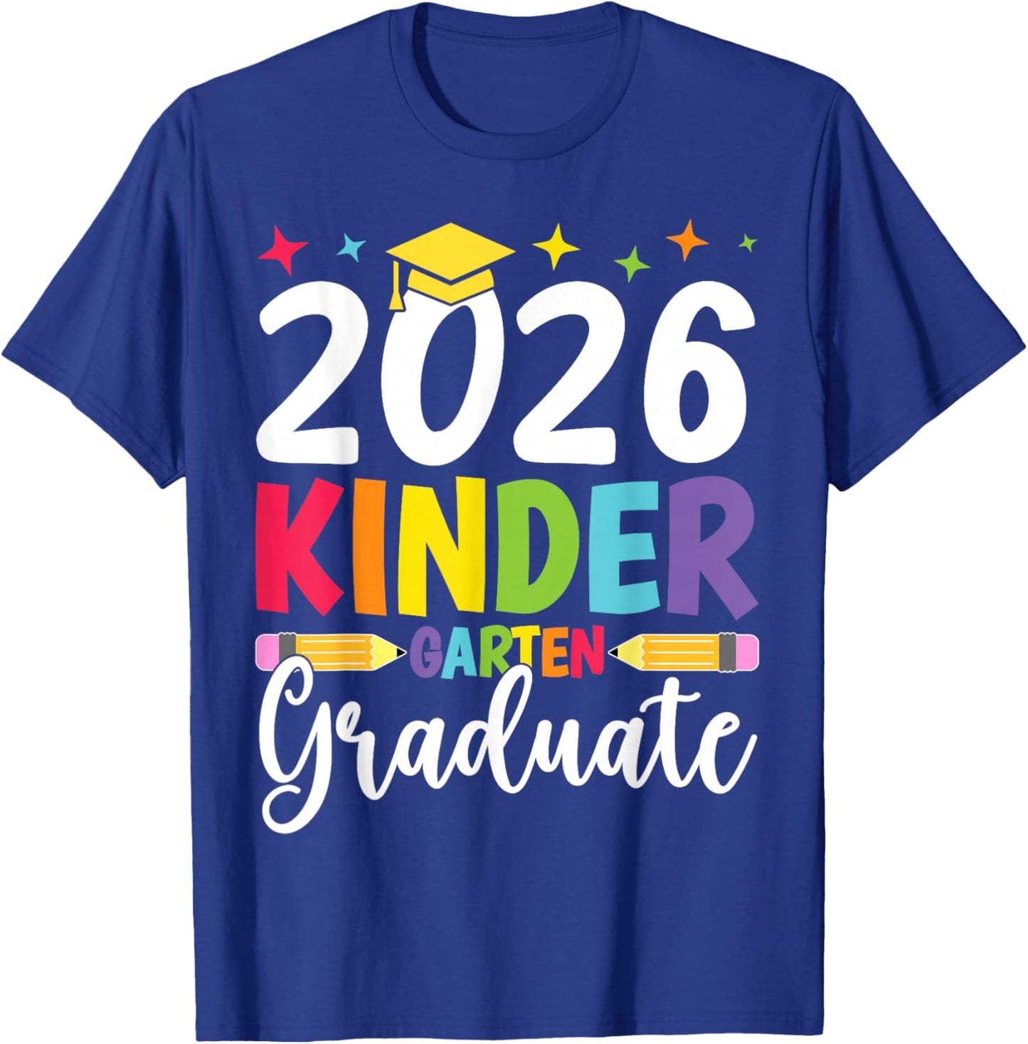 Kindergarten Graduate 2026 Preschool Graduation Kid Boy Girl T-Shirt - T-Shirt | Royal