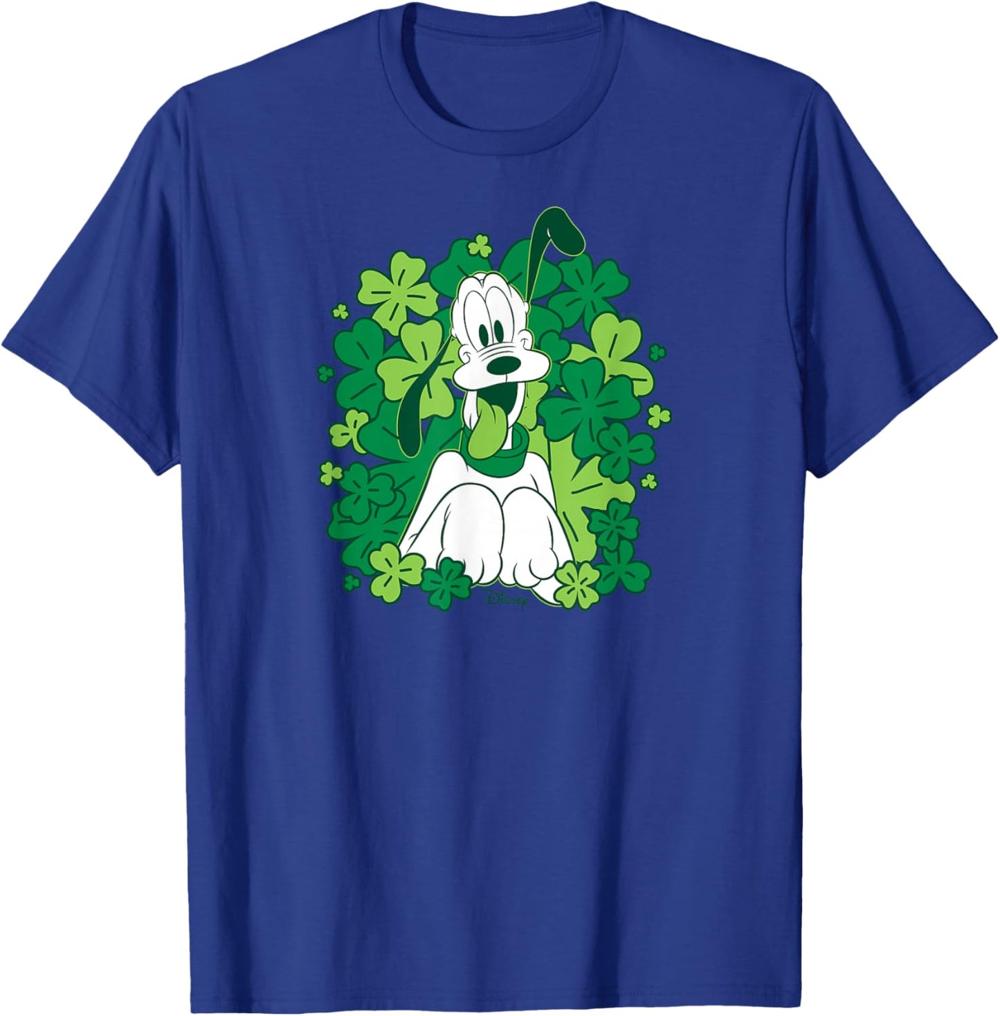Disney Pluto St Patricks Day Lucky Clover T-Shirt - T-Shirt | Royal