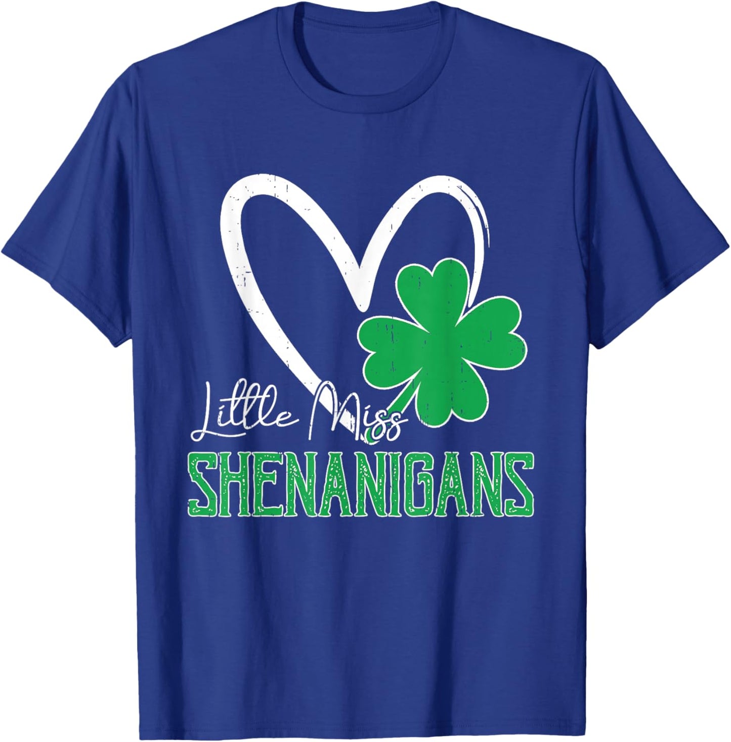 Cute Miss Shenanigans St Patrick's Day Kids Girls Toddler T-Shirt - T-Shirt | Royal