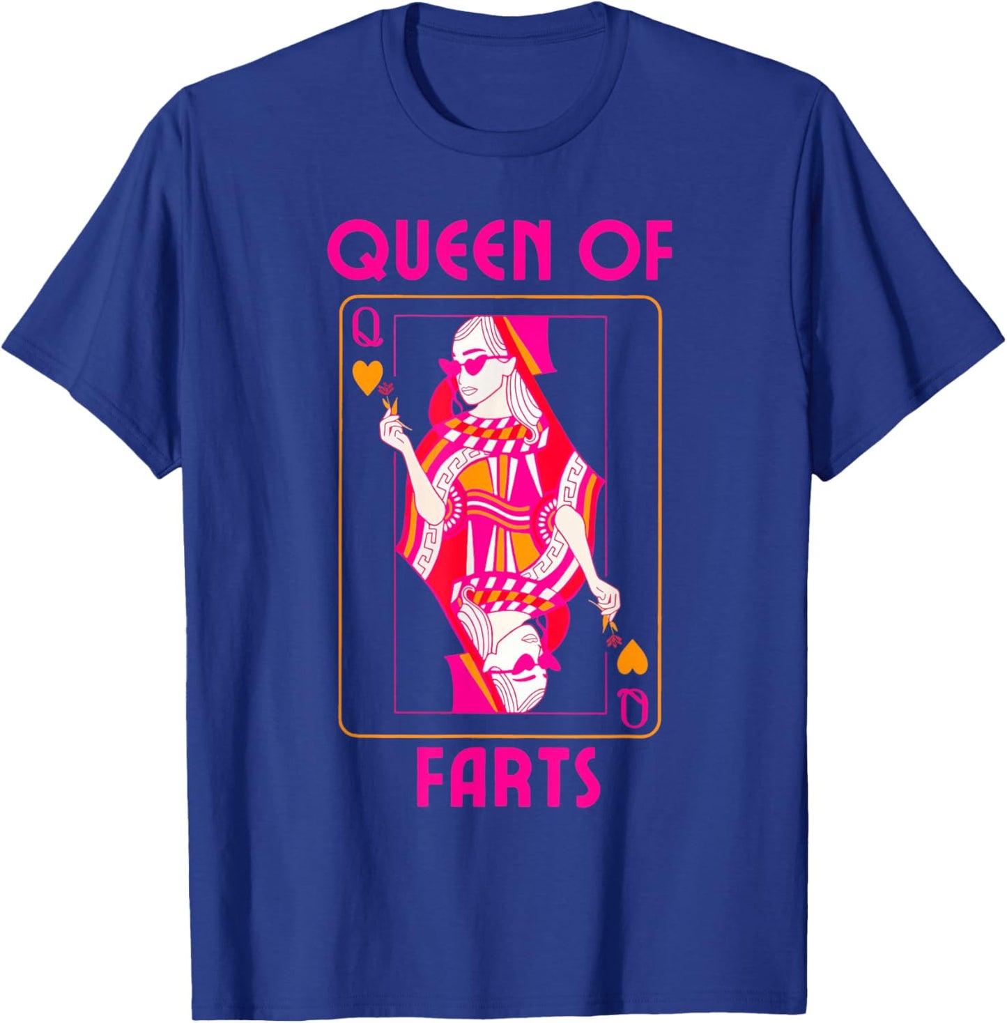 Funny Queen of Fart Farting Humor Inappropriate Embarrassing T-Shirt - T-Shirt | Royal