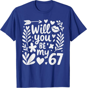 Trending Six Seven 6 7 Meme Valentines Day Girls Kids T-Shirt - T-Shirt | Royal