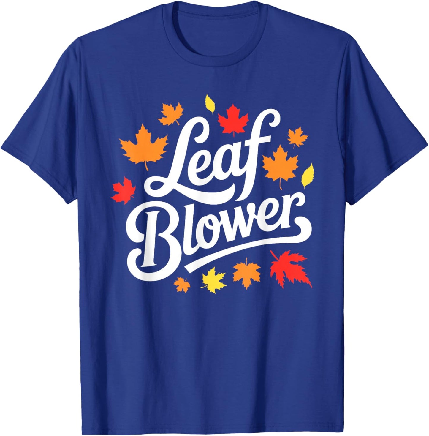 Very Spooktacular Fall Leaf Blower Sucking Leaf Blowers T-Shirt - T-Shirt | Royal