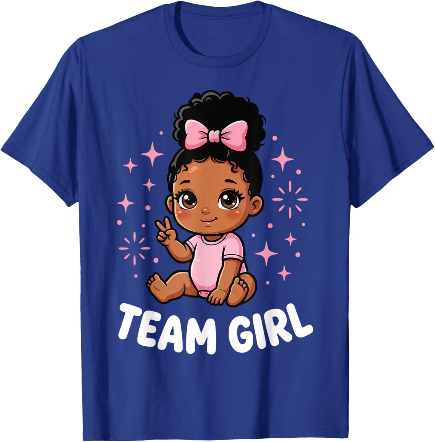 Team Girl Baby Announcement Family Party T-Shirt - T-Shirt | Royal