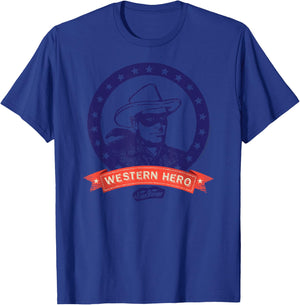 The Lone Ranger Western Hero Frame T-Shirt - T-Shirt | Royal