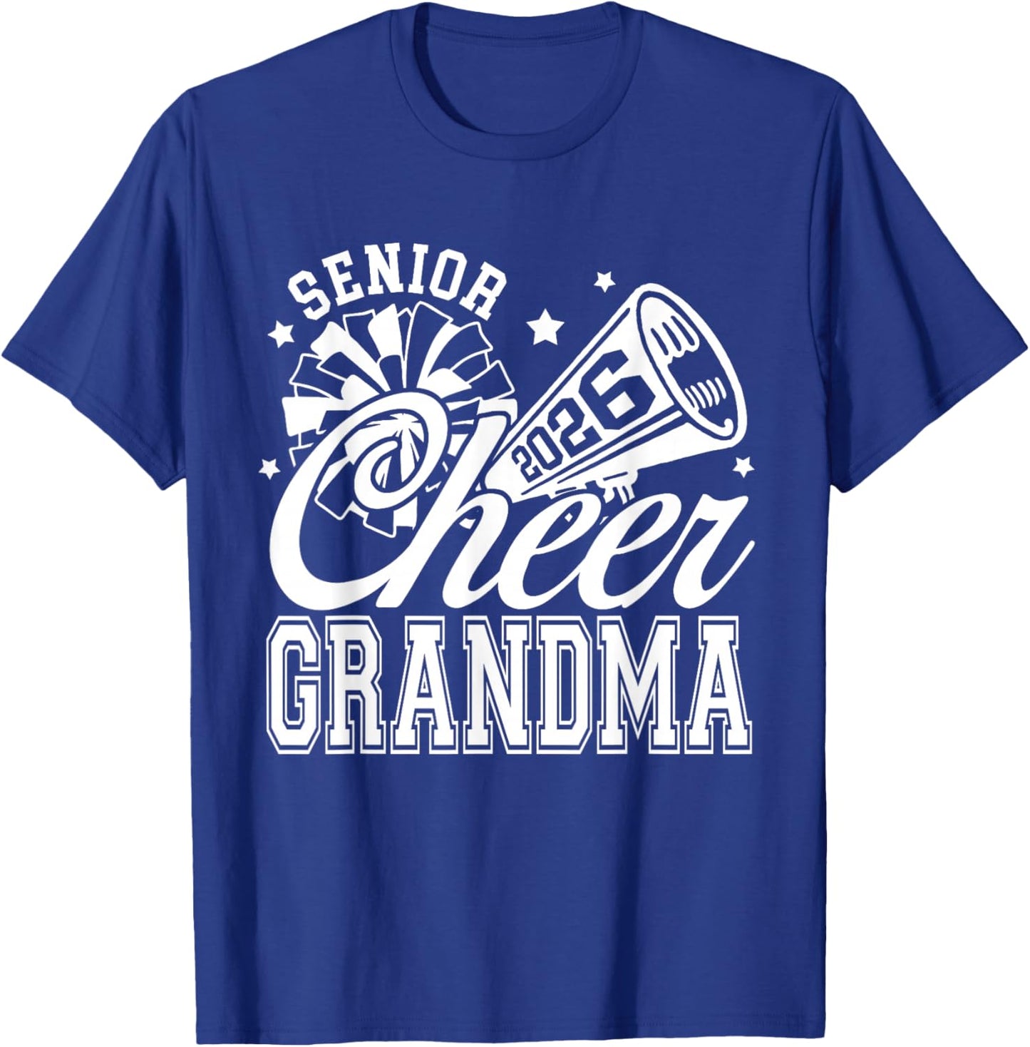 Senior Cheer Grandma 2026 Proud Cheerleader Grandma T-Shirt - T-Shirt | Royal