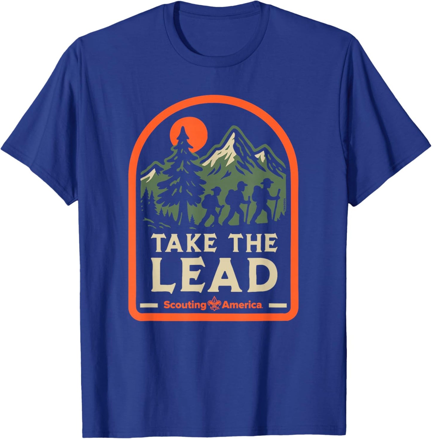 Take The Lead Scouting America Hiking Scouts BSA T-Shirt - T-Shirt | Royal