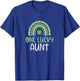 One Lucky Aunt St. Patrick's Day Funny Rainbow T-Shirt - T-Shirt | Royal