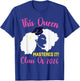 This Queen Mastered It Masters Graduation Class of 2026 T-Shirt - T-Shirt | Royal