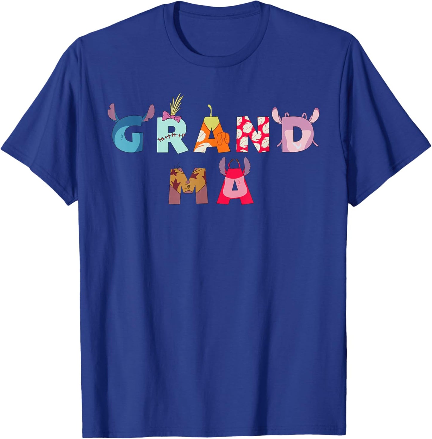 Disney Lilo & Stitch Grandma Birthday Gift Family Trip T-Shirt - T-Shirt | Royal