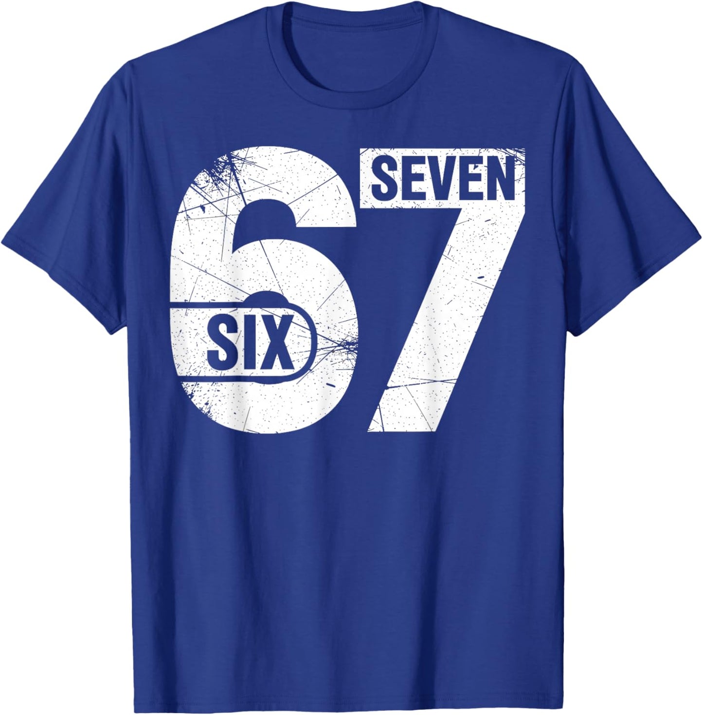 Six Seven 67 Funny Meme T-Shirt - T-Shirt | Royal