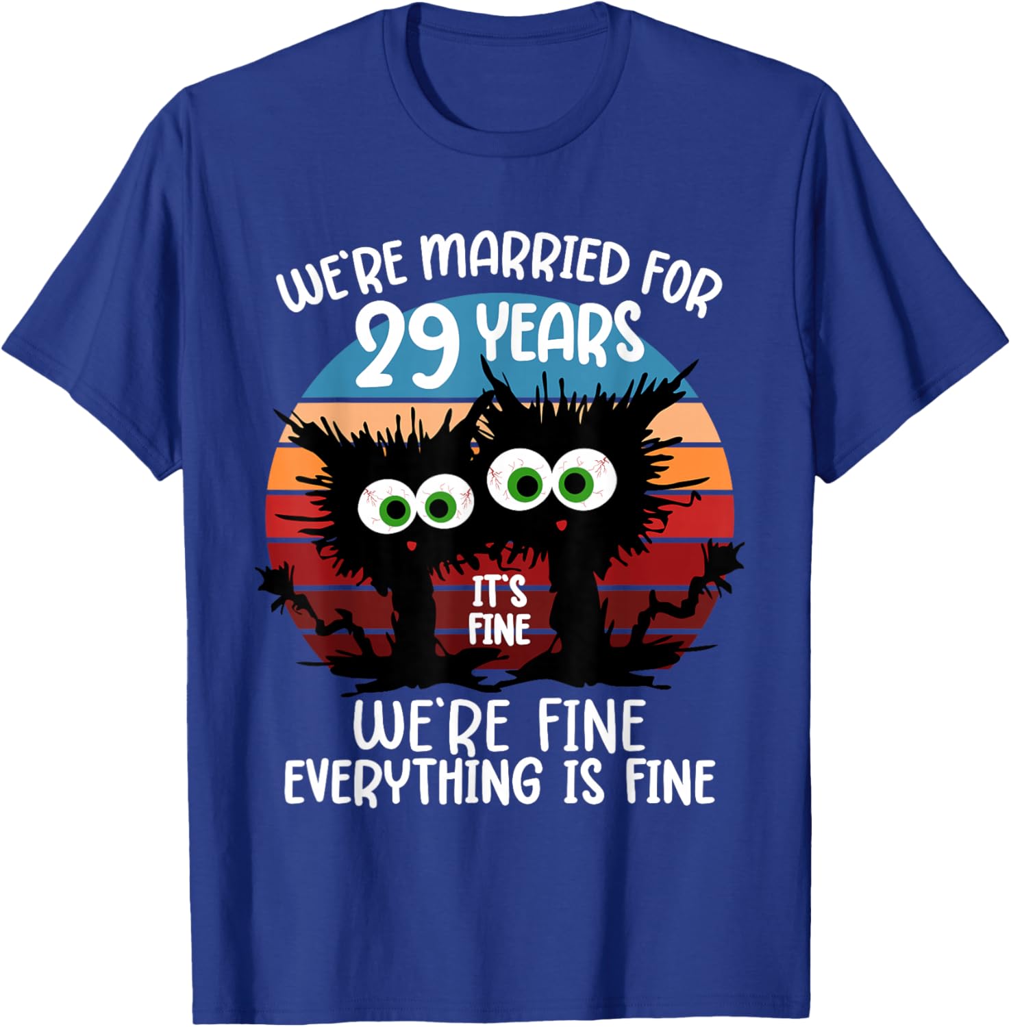 We're Married for 29 Years T-Shirt - T-Shirt | Royal