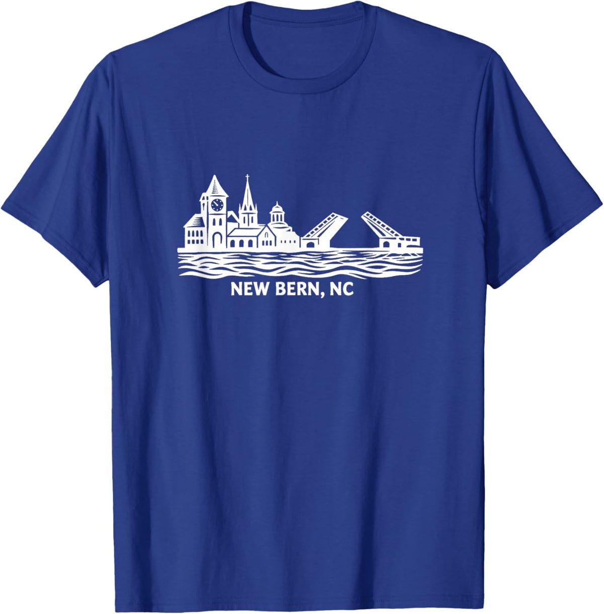New Bern Skyline T-Shirt - T-Shirt | Royal