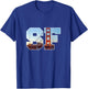 Iconic Golden Gate Bridge in Bold SF Letters San Francisco T-Shirt - T-Shirt | Royal