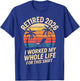 Retired 2026 Funny Retirement T-Shirt - T-Shirt | Royal