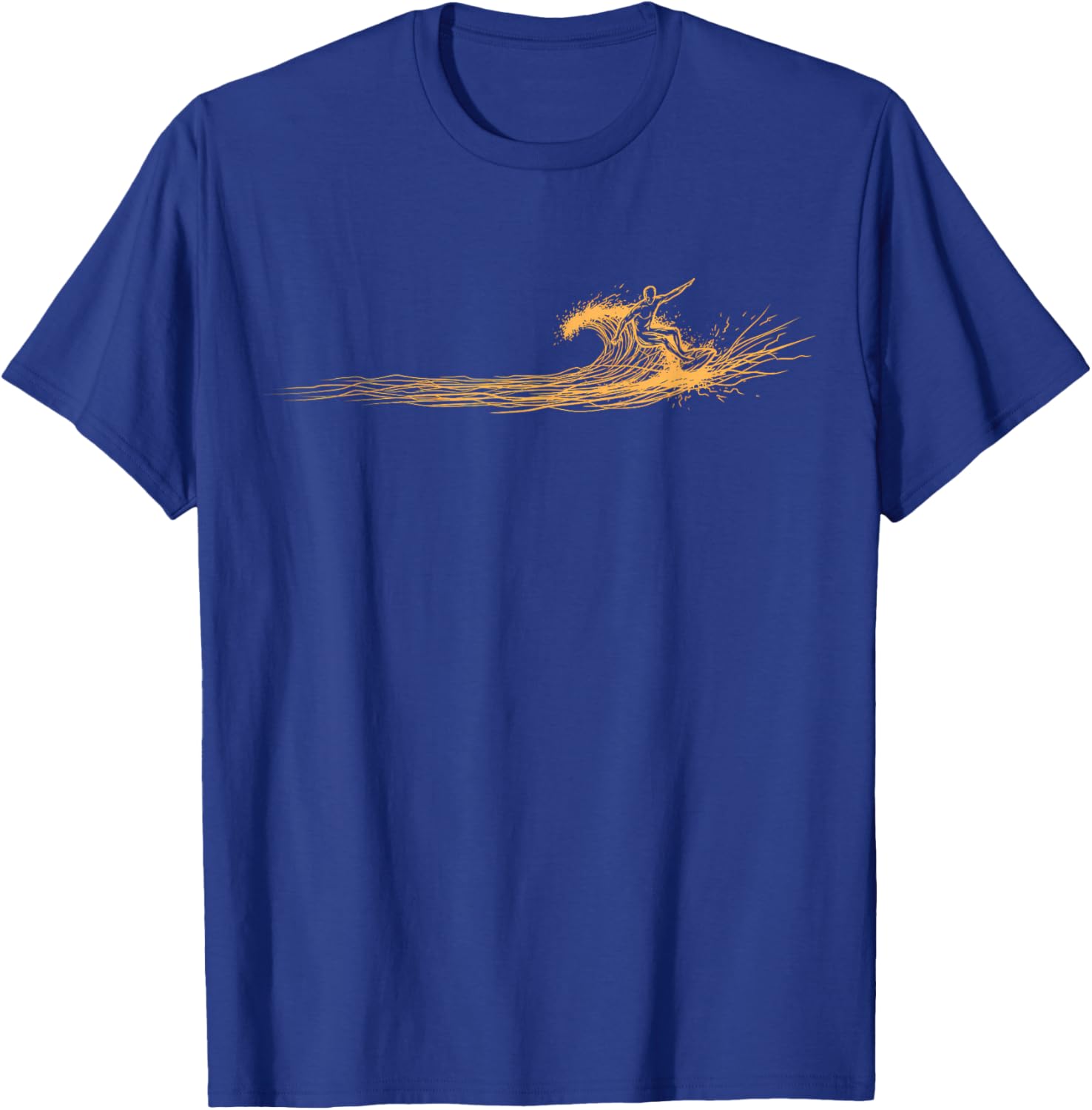 Surfer Wave Graphic Surfboard Surfing for Surfers T-Shirt - T-Shirt | Royal