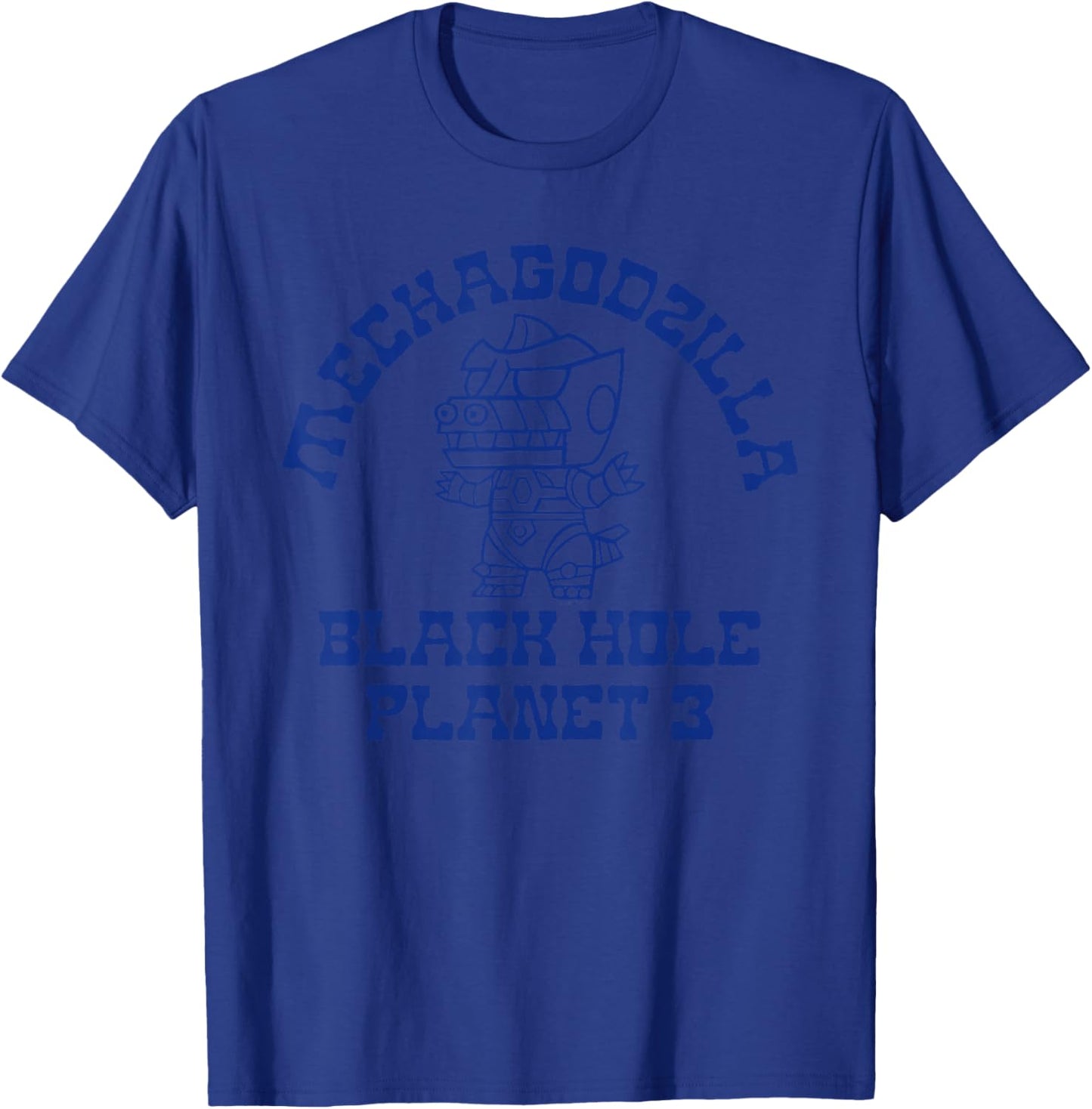 Godzilla Mechagodzilla Chibi Varsity Mascot Style Monster T-Shirt - T-Shirt | Royal