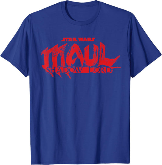Star Wars Maul Shadow Lord Series Official Big Chest Logo T-Shirt - T-Shirt | Royal
