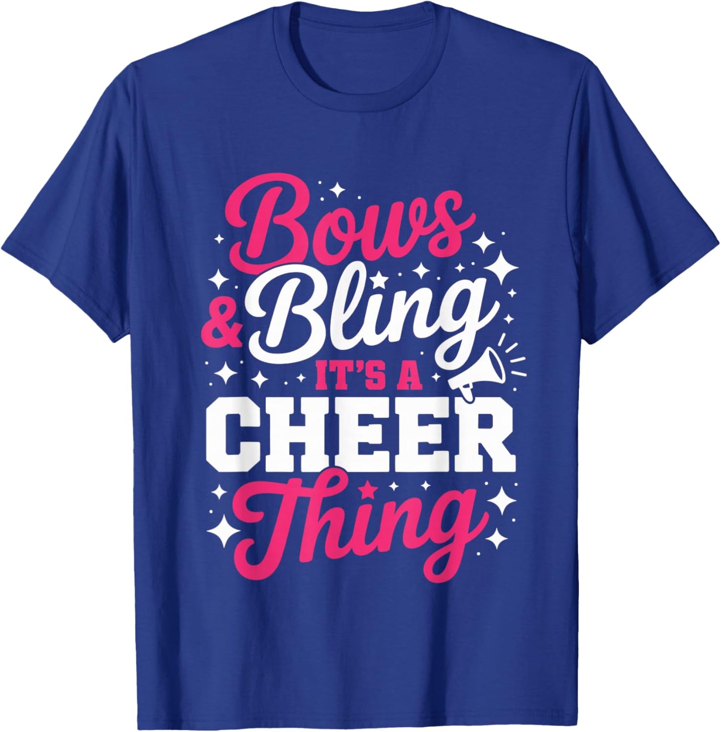 Bows & Bling It's A Cheer Thing Funny Cheerleading T-Shirt - T-Shirt | Royal