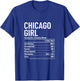 Chicago Illinois Vintage Pride Girl Funny T-Shirt - T-Shirt | Royal