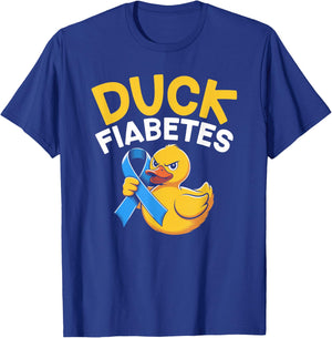 Duck Fiabetes Diabetes T1D T-Shirt - T-Shirt | Royal