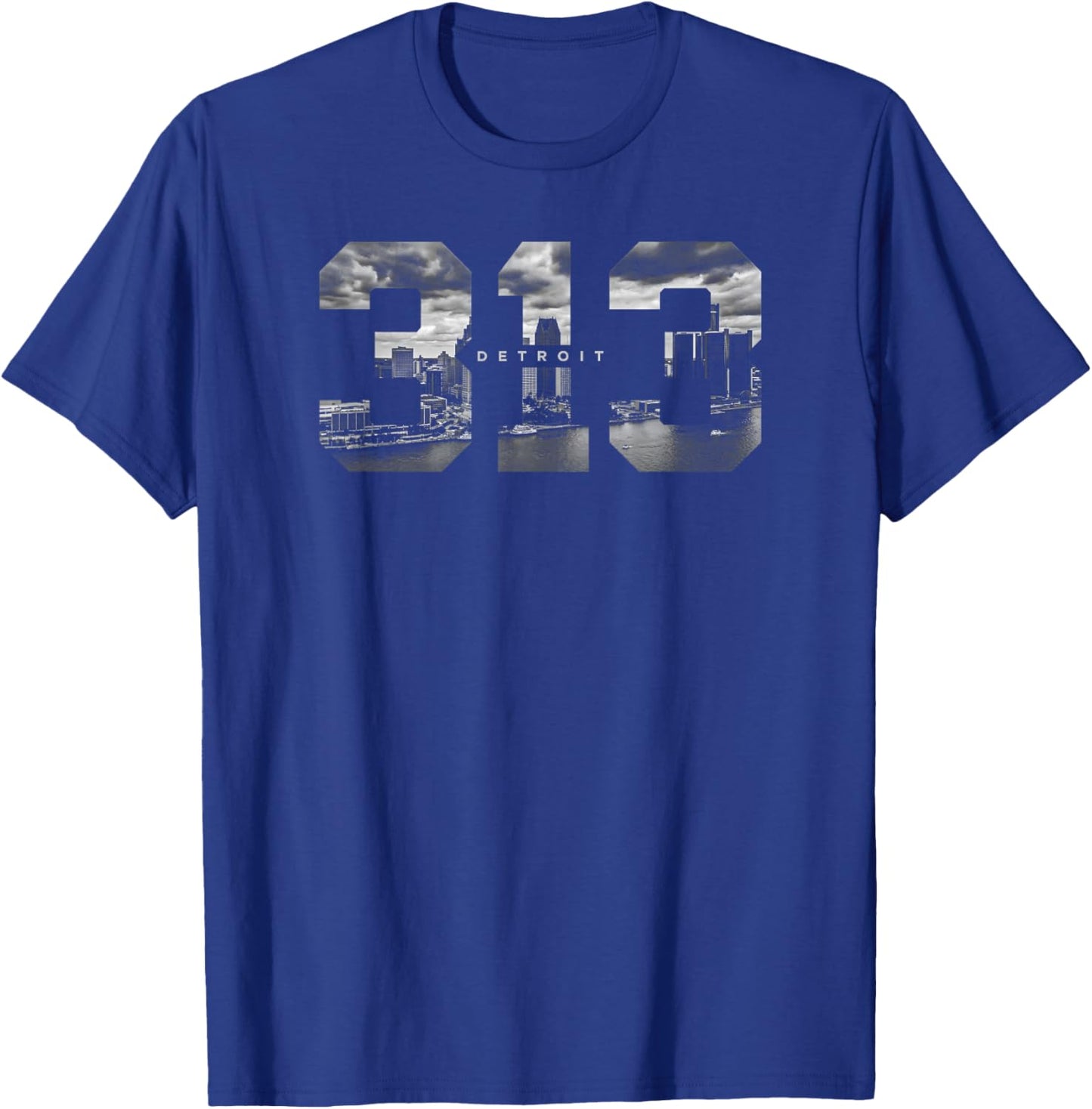 Detroit Michigan Area Code 313 Detroit T-Shirt - T-Shirt | Royal