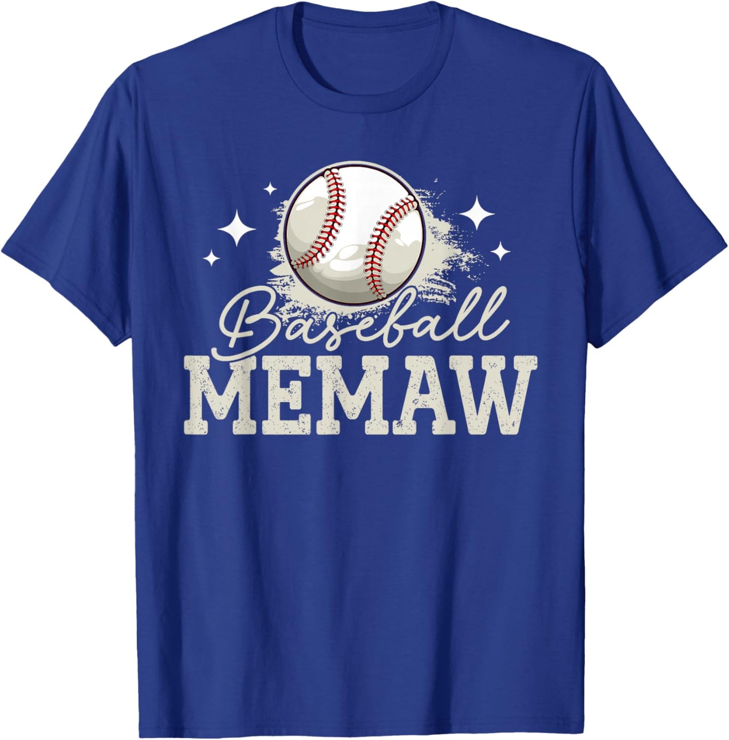 Baseball Memaw Sport Baseball Player T-Shirt - T-Shirt | Royal