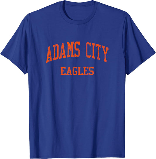 Adams City High School HS Commerce City CO Vintage Sports T-Shirt - T-Shirt | Royal
