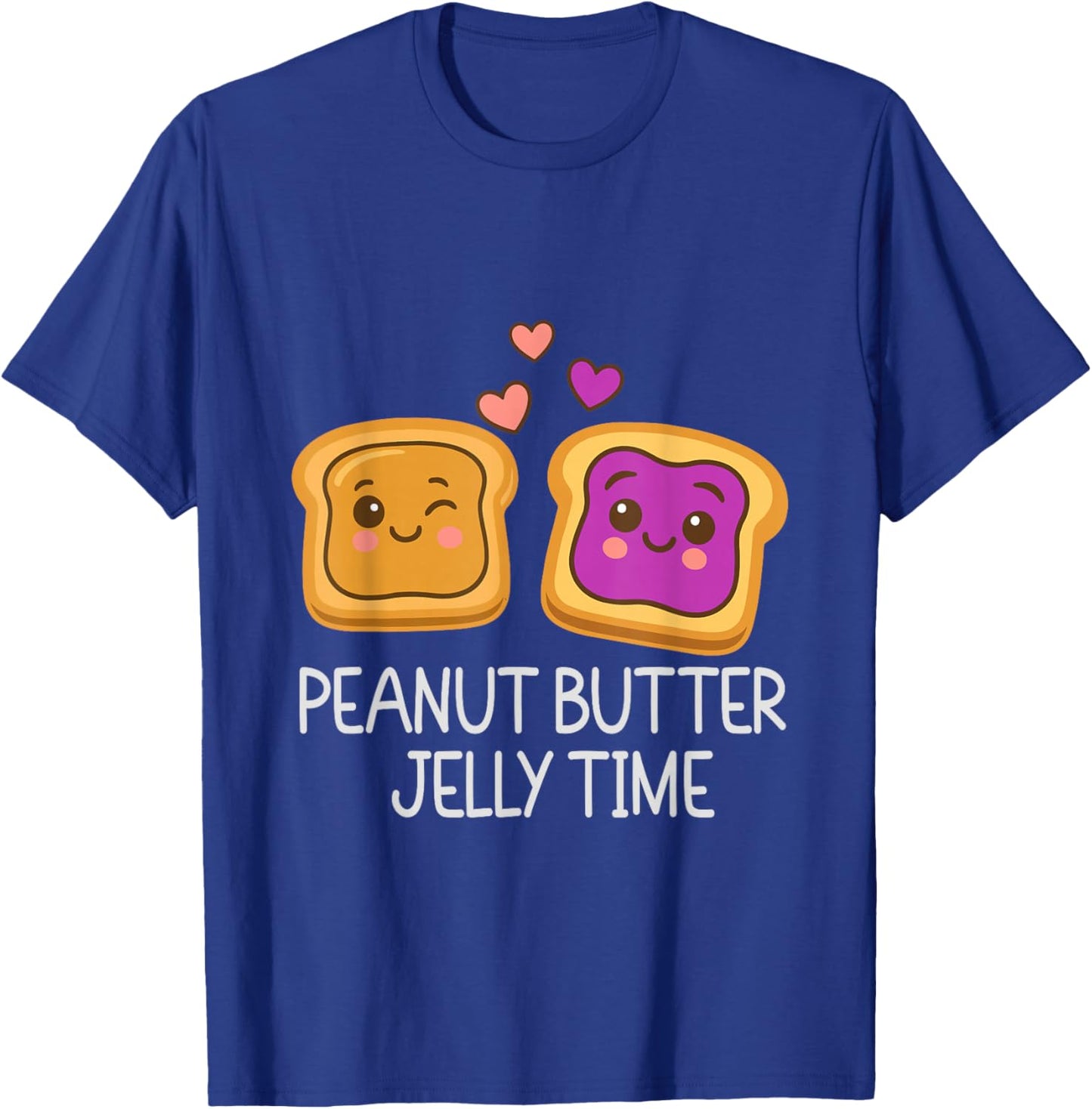 Cute Peanut Butter Jelly Time Kawaii Food Cartoon Humor T-Shirt - T-Shirt | Royal